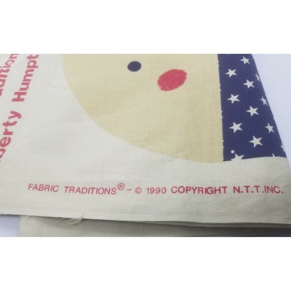 Liberty Humpty Dumpty Doll Cut and Sew Fabric Traditions 1990 Patriotic American - Picture 8 of 8